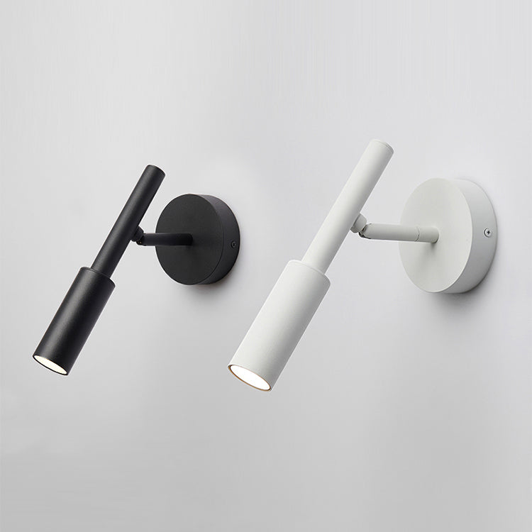 Luz de lectura rotativa de luz de pared metálica de estilo moderno para sala de estar de dormitorio de hotel