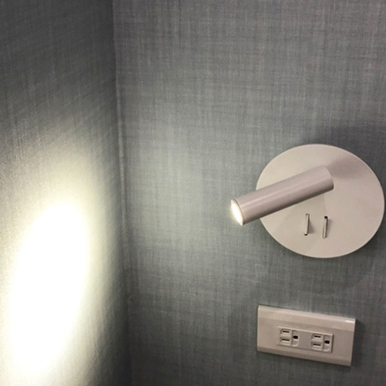 Lámpara de lectura de sombra de metal de matriz de estilo de estilo contemporáneo para el dormitorio