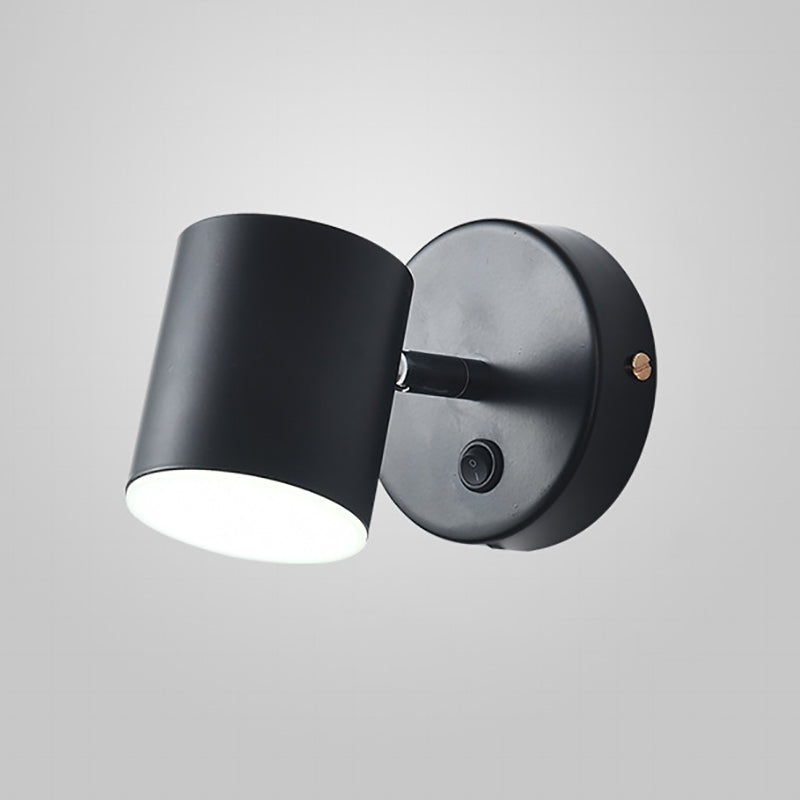 Modern Iron Frame Wall Sconce Led Wall Mounted Light Fixture for Bedside Reading Light