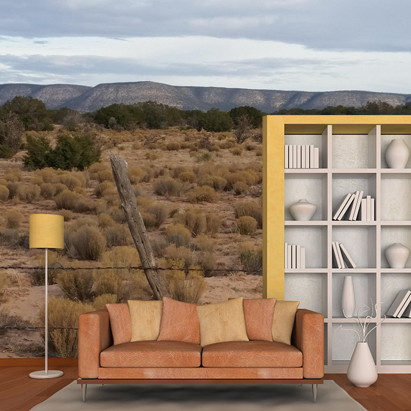 Horizontal Photography Desert Mural Environment Friendly Wallpaper for Home Decor