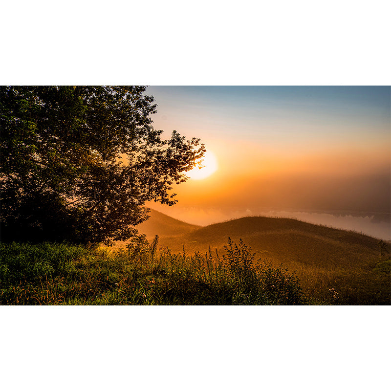 Mountain Mural Horizontal Photography Environment Friendly Wallpaper for Bedroom