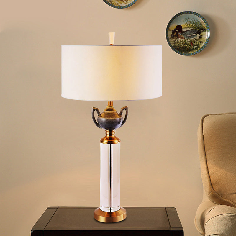 1 tête cylindrique lampe de chevet modernisme modernisme coupe à main le feu de lecture en or en or