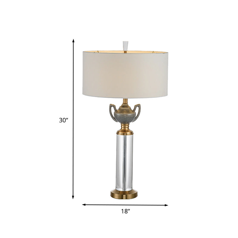1 tête cylindrique lampe de chevet modernisme modernisme coupe à main le feu de lecture en or en or