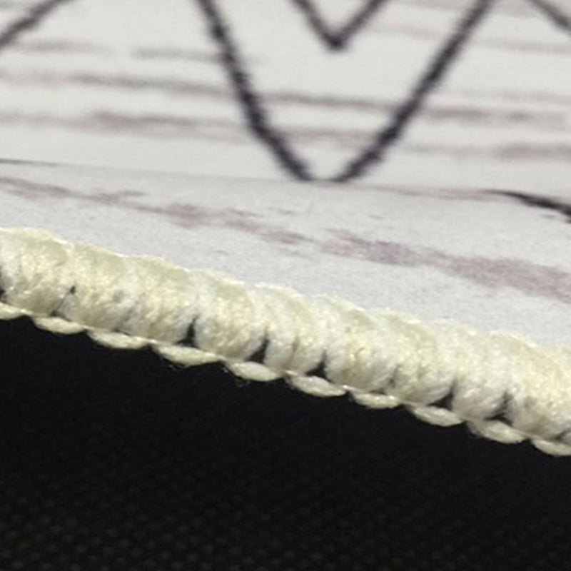 Fancy Modern Area Rug Geometric Pattern Polyester Area Carpet Stain Resistant Rug for Home Decor