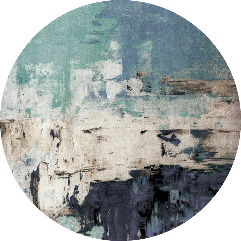 Gold Leaves Carpet Blending Modern Carpet Non-Slip Backing Carpet for Living Room