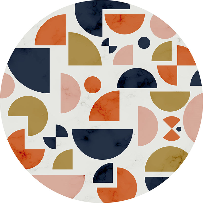 Gold Leaves Carpet Blending Modern Carpet Non-Slip Backing Carpet for Living Room