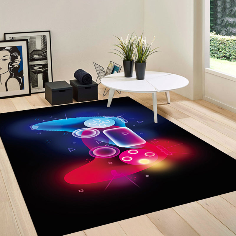 Trendy Area Rug Simplicity Game Pad Pattern Carpet Stain Resistant Polyester Area Rug for Home Decor