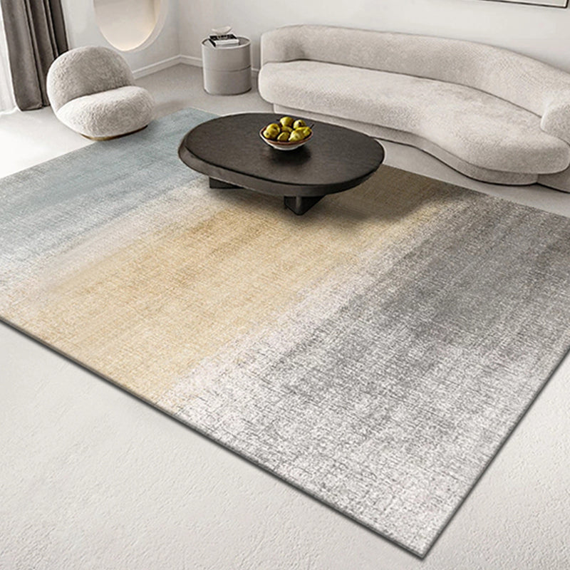 Gray Gradient Rug Blending Modern Rug Non-Slip Backing Rug for Living Room