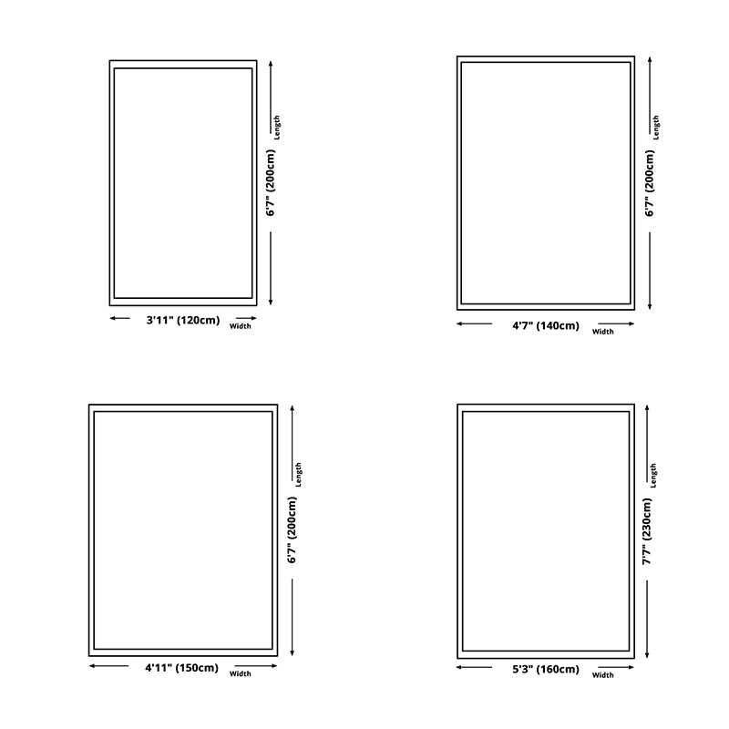 Gray Gradient Rug Blending Modern Rug Non-Slip Backing Rug for Living Room