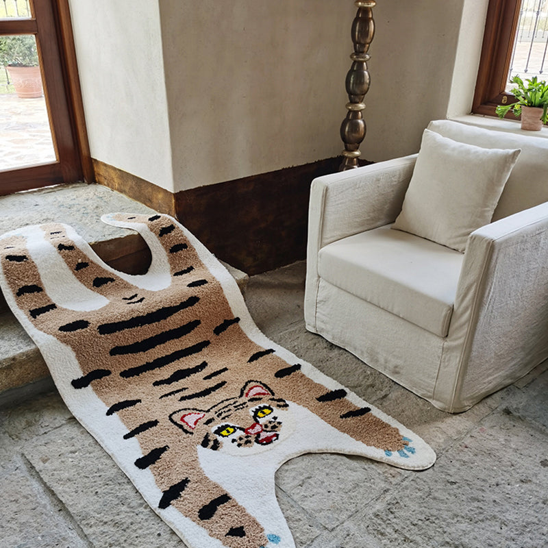 Trendy Washable Carpet Comfort Animals Pattern Polyester Rug Stain Resistant Carpet for Home Decor