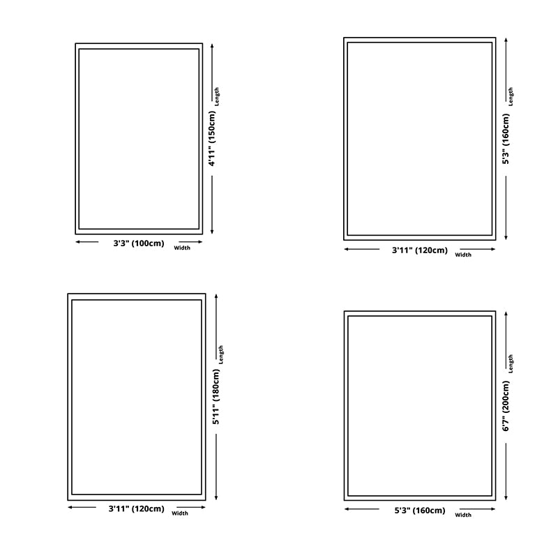 Navy Modern Rug Polyester Christmas Gift Rug Non-Slip Backing Rug for Drawing Room