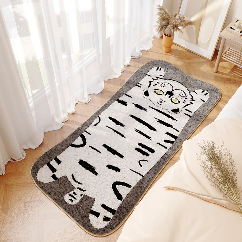 Tapis de tapis de zone lavable à la mode à la mode à la mode à la mode avec support sans glissement