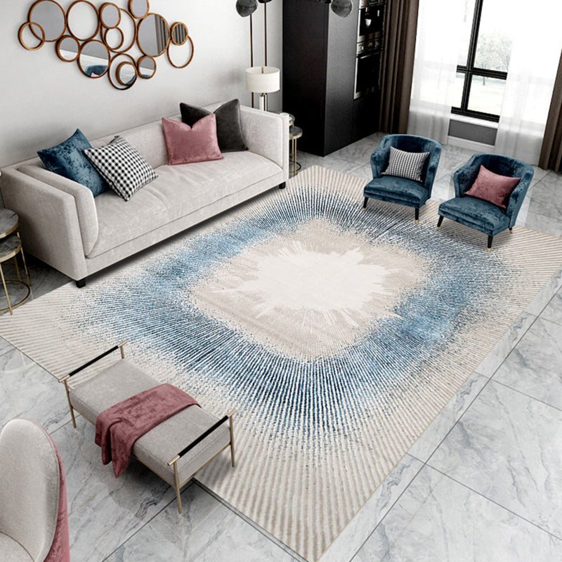 Gold Modern Area Carpet Polypropylene Graphic Carpet Washable Carpet for Living Room