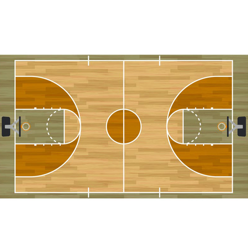 Fancy Court Pattern Area Rug Modern Polyester Area Carpet Stain Resistant Rug for Home Decor