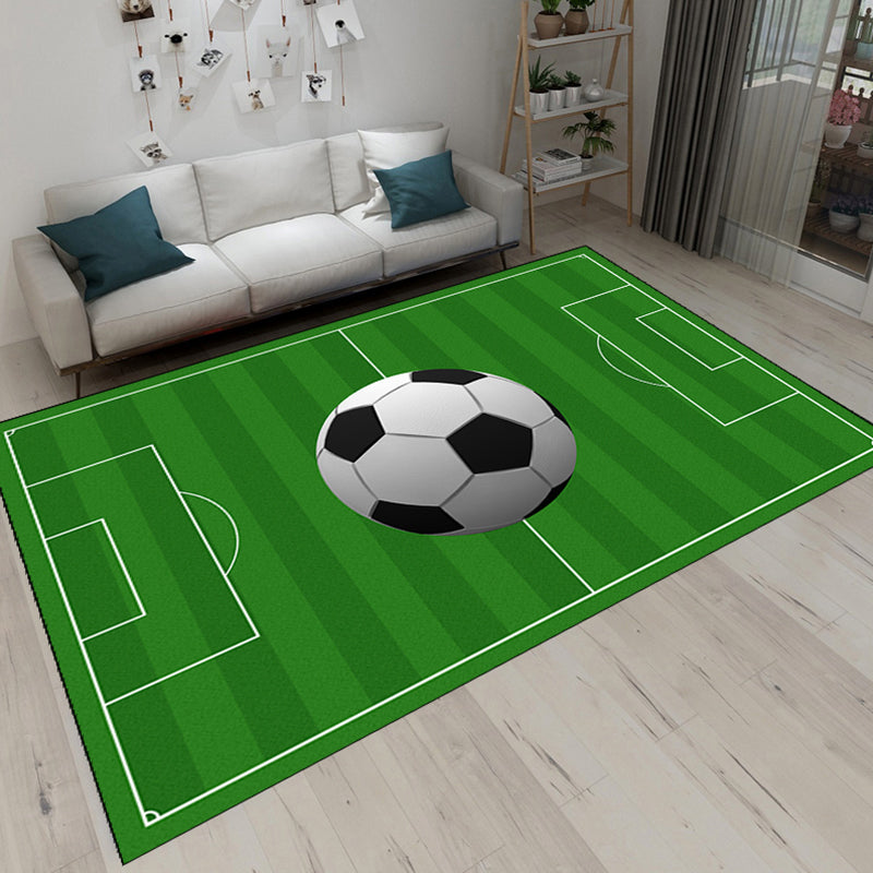 Fancy Court Pattern Area Rug Modern Polyester Area Carpet Stain Resistant Rug for Home Decor