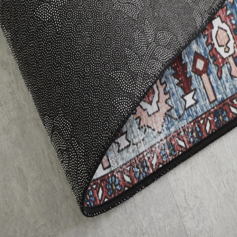 White Building Rug Polyester Modern Rug Non-Slip Backing Rug for Home Decor