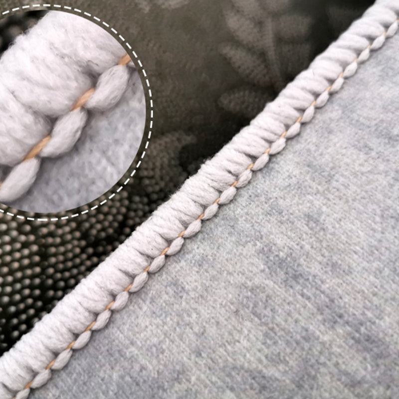 White Modern Carpet Polyester Abstract Pattern Carpet Washable Carpet for Home Decor