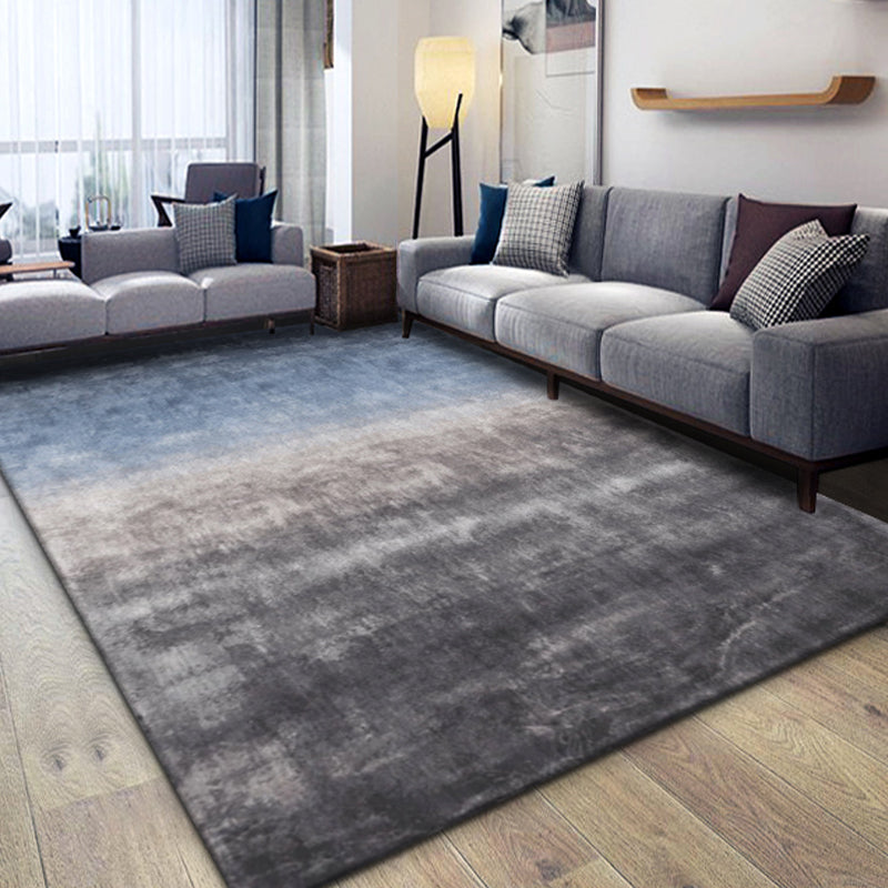 White Modern Carpet Polyester Abstract Pattern Carpet Washable Carpet for Home Decor