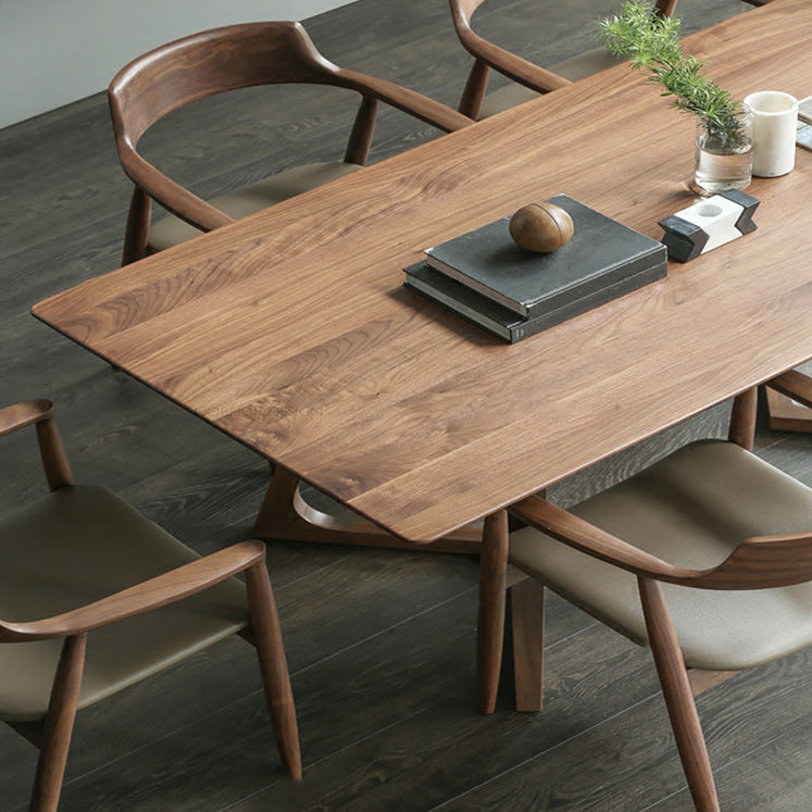 Double Pedestal Home Furniture Pine Solid Wood Rectangle Dining Room Collection