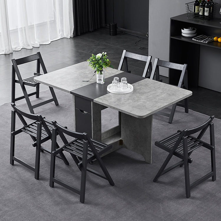 Muebles de estilo de mediados de siglo Mesa de comedor de madera maciza para el comedor en casa