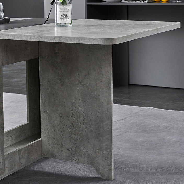 Muebles de estilo de mediados de siglo Mesa de comedor de madera maciza para el comedor en casa