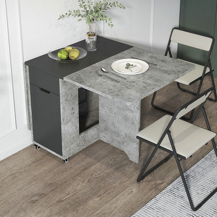 Muebles de estilo de mediados de siglo Mesa de comedor de madera maciza para el comedor en casa