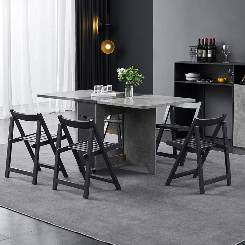 Muebles de estilo de mediados de siglo Mesa de comedor de madera maciza para el comedor en casa