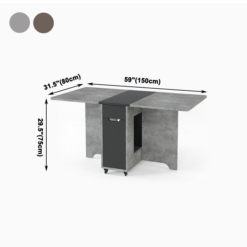 Muebles de estilo de mediados de siglo Mesa de comedor de madera maciza para el comedor en casa