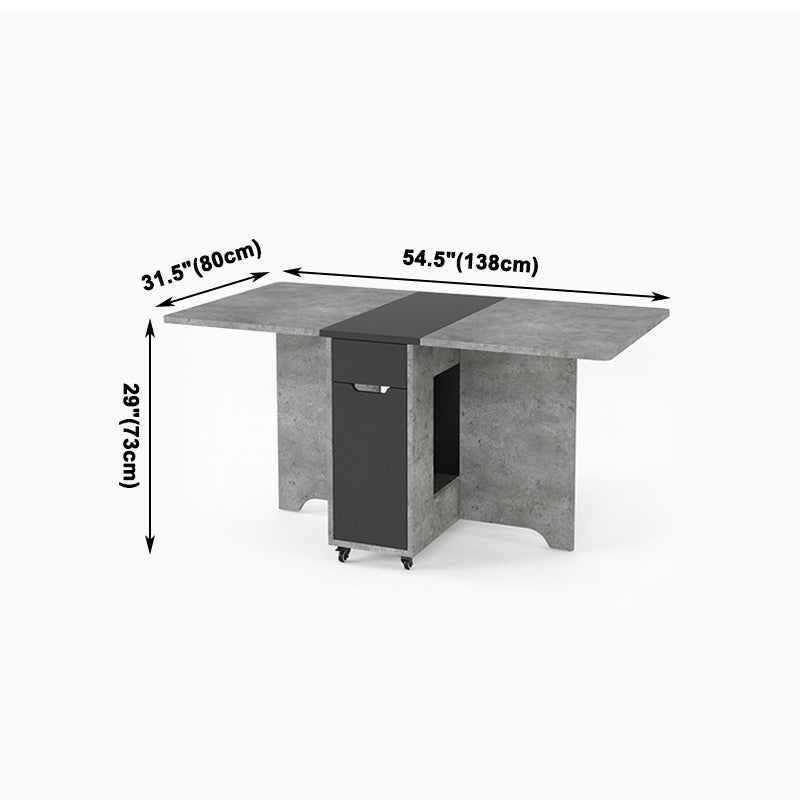 Muebles de estilo de mediados de siglo Mesa de comedor de madera maciza para el comedor en casa
