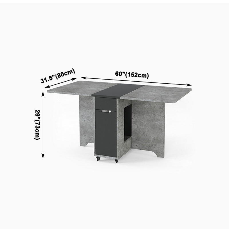 Muebles de estilo de mediados de siglo Mesa de comedor de madera maciza para el comedor en casa
