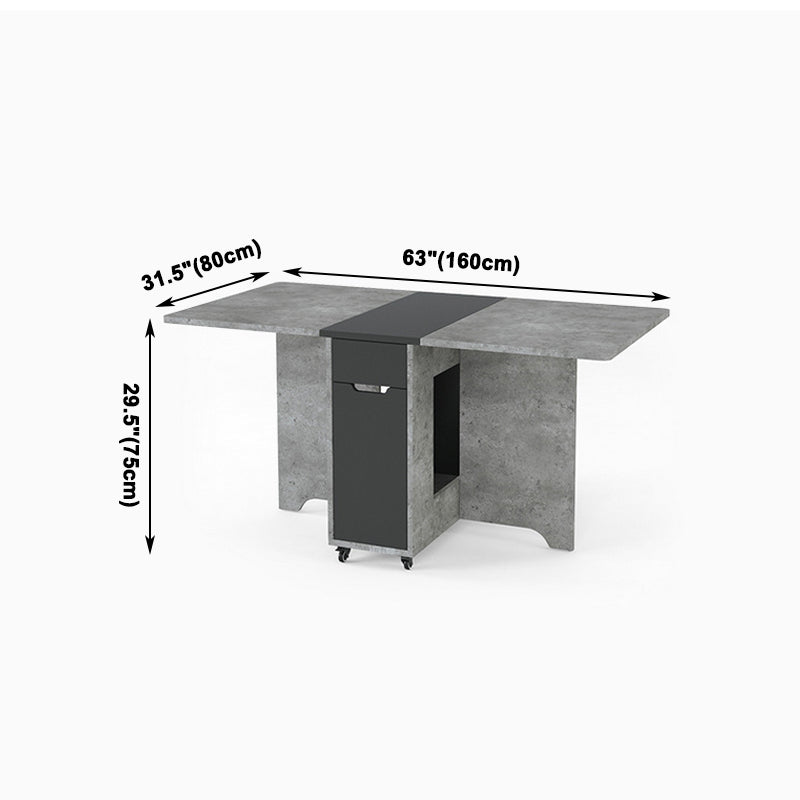 Muebles de estilo de mediados de siglo Mesa de comedor de madera maciza para el comedor en casa