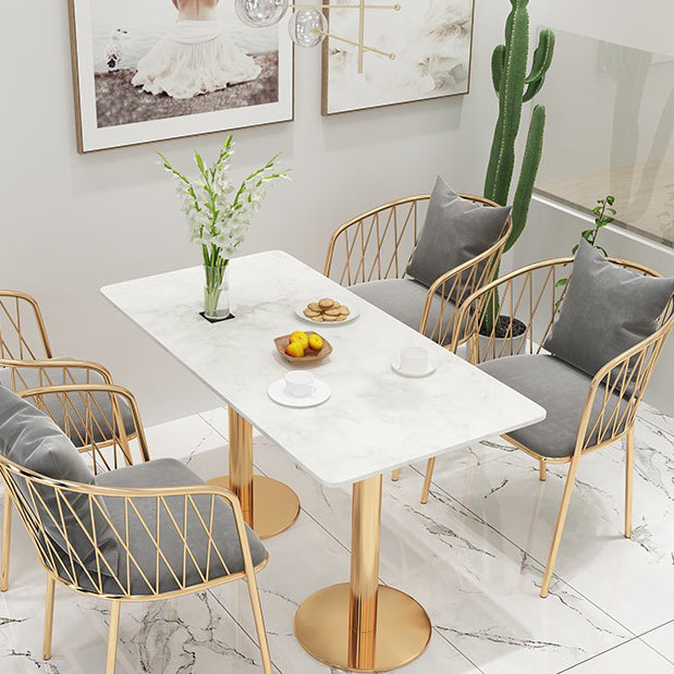 Muebles de lujo tradicionales para el hogar, mesa de mármol para comedor, hogar