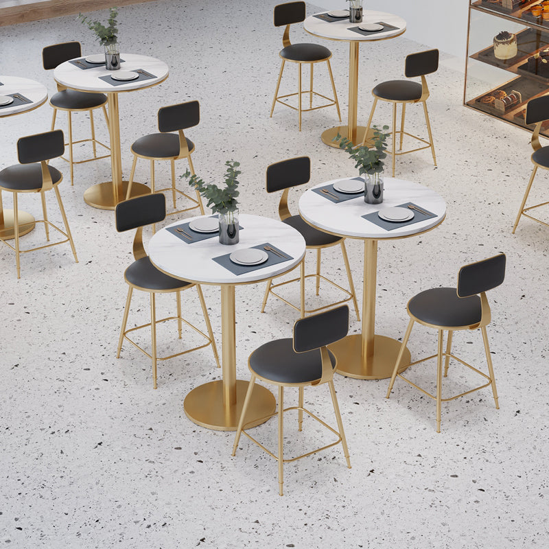 Marmeren meubelen Traditionele luxe eettafel voor eetkamer thuis