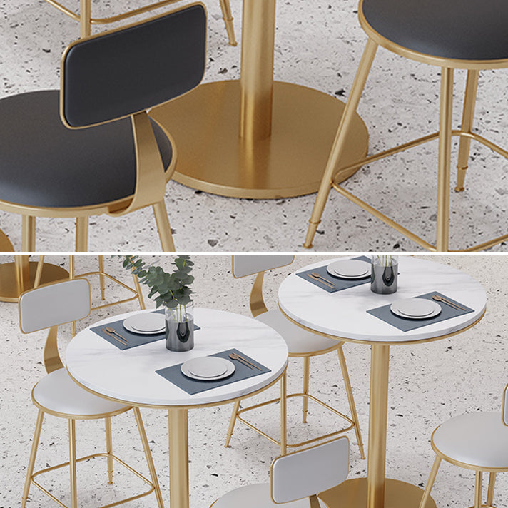 Marmeren meubelen Traditionele luxe eettafel voor eetkamer thuis