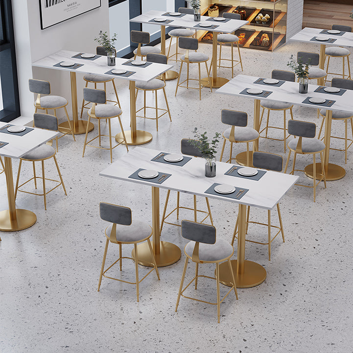 Marmeren meubelen Traditionele luxe eettafel voor eetkamer thuis