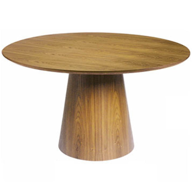 Solid Wood Contemporary Round Dining Table Wood Top Table for Kitchen