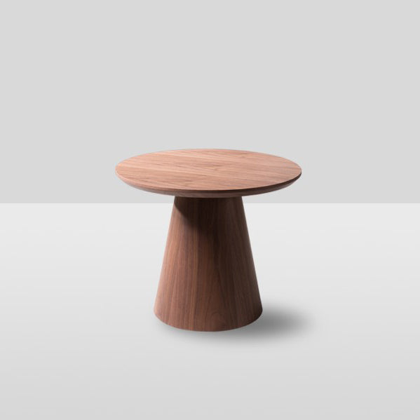 Solid Wood Contemporary Round Dining Table Wood Top Table for Kitchen
