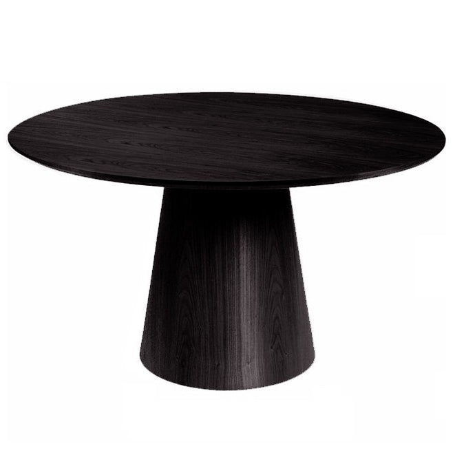 Solid Wood Contemporary Round Dining Table Wood Top Table for Kitchen