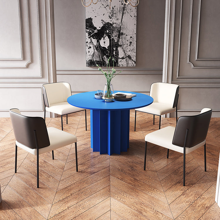 Moderner Standard-Küchen-Esstisch, runder Holz-Esstisch mit Sockel