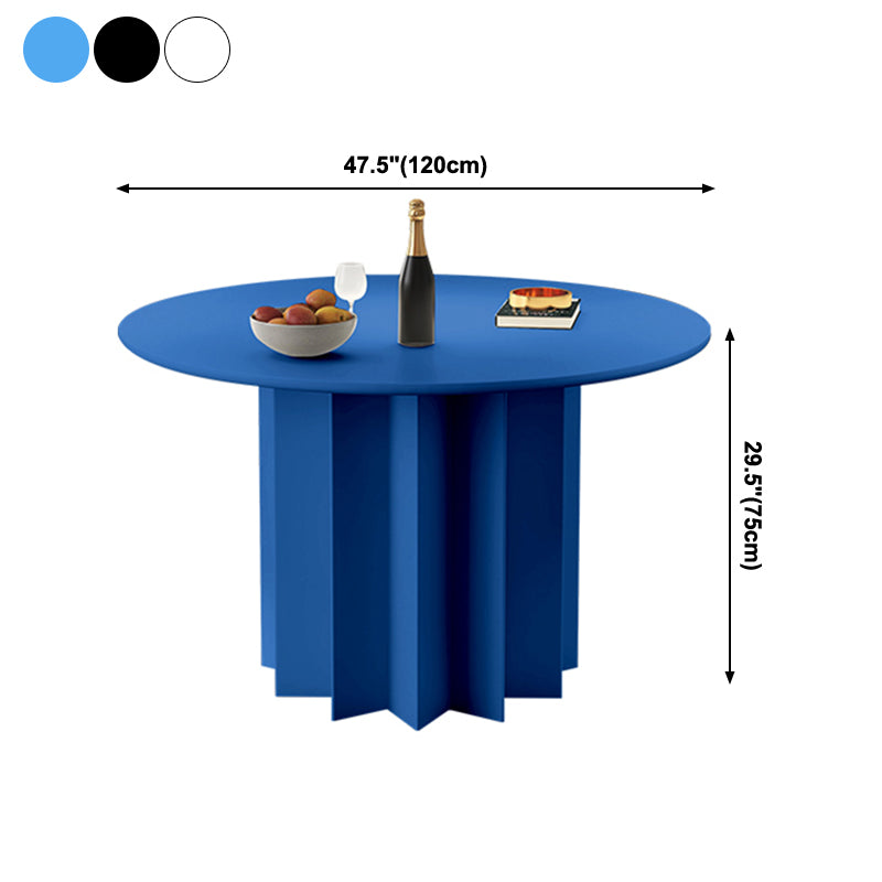 Moderner Standard-Küchen-Esstisch, runder Holz-Esstisch mit Sockel