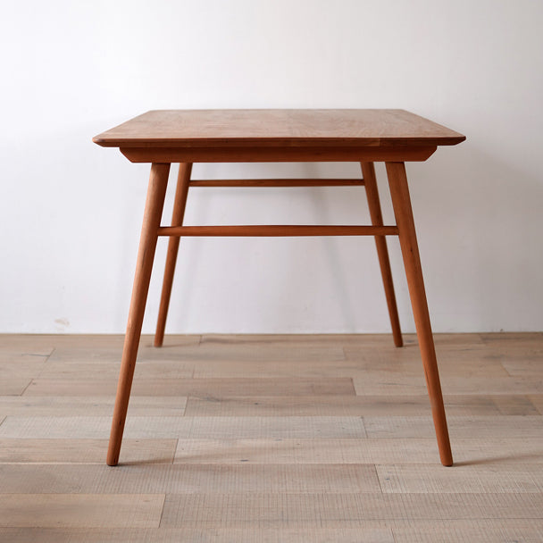Mesa de comedor rectangular colección de comedor de madera sólida estilo sencillo con 4 pies