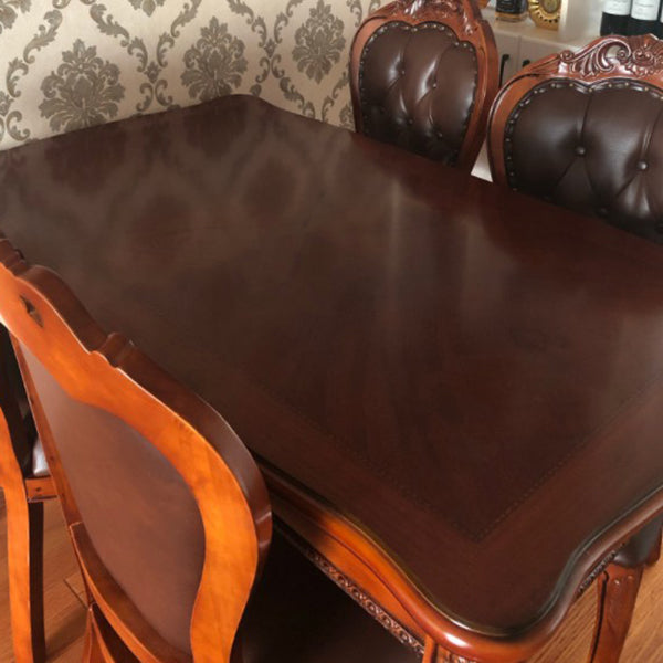 Mesa de comedor de mediados de siglo rectángulo Mesa fija con madera sólida de roble de roble