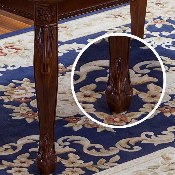 Mesa de comedor de mediados de siglo rectángulo Mesa fija con madera sólida de roble de roble