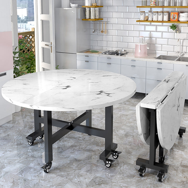 Mitte des Jahrhunderts rund Form Table MDF Klappstandentisch für Küche