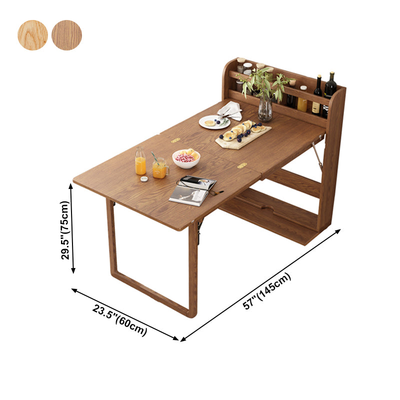 Mid-Century Rectangle Dining Site Table Solid Wood Dining Room Home Furniture