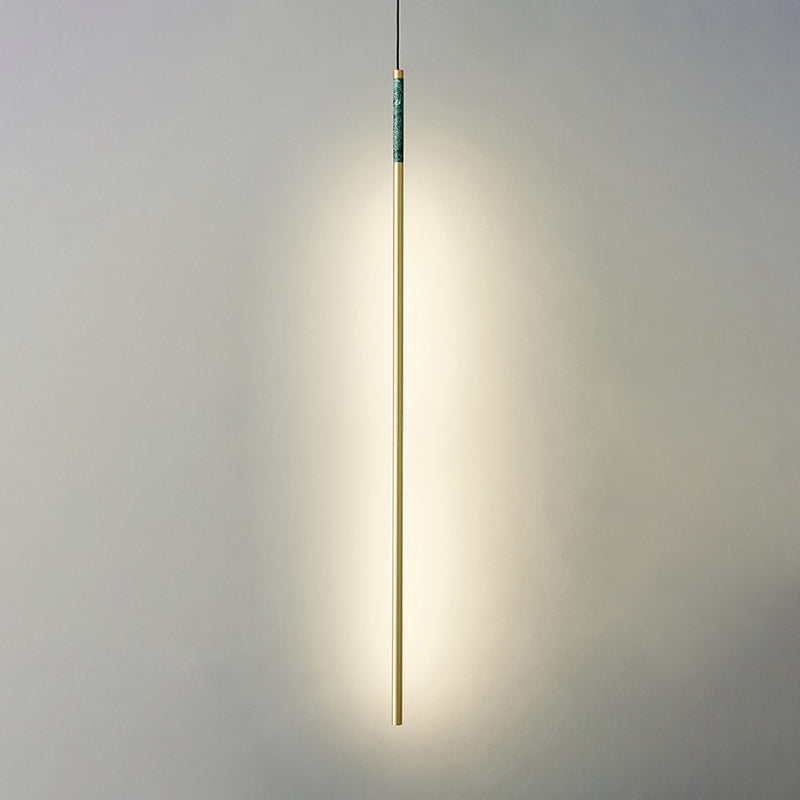 Eigentijdse hangende hanglamp lineaire vorm marmeren hanger voor woonkamer slaapkamer