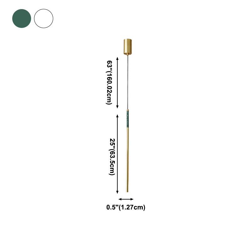 Eigentijdse hangende hanglamp lineaire vorm marmeren hanger voor woonkamer slaapkamer