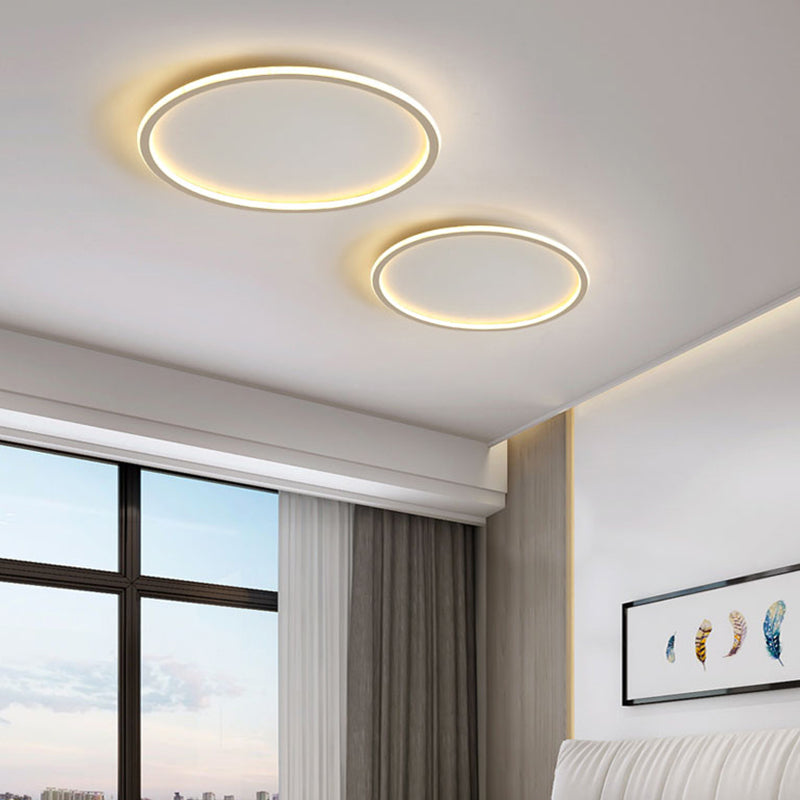Simple Style Mount Ceiling Lights Aluminum Ceiling Lamp for Bedroom Living Room