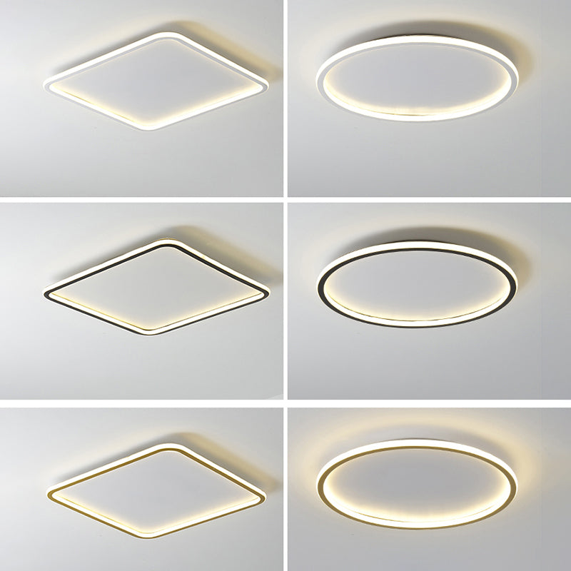 Simple Style Mount Ceiling Lights Aluminum Ceiling Lamp for Bedroom Living Room