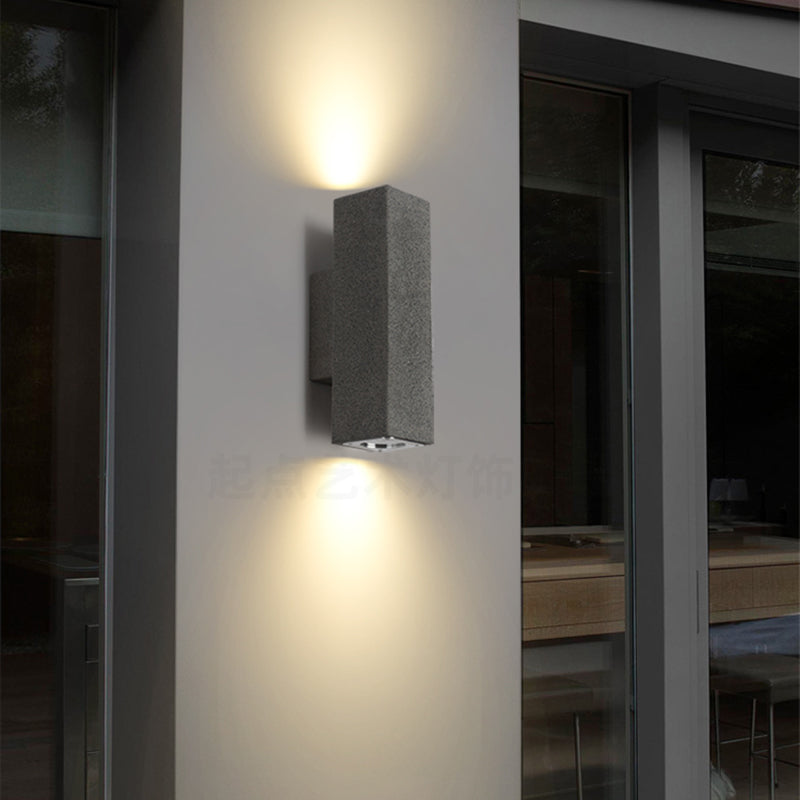 Contemporary Cement Wall Sconces Lighting Minimalist Wall Washer for Outdoor
